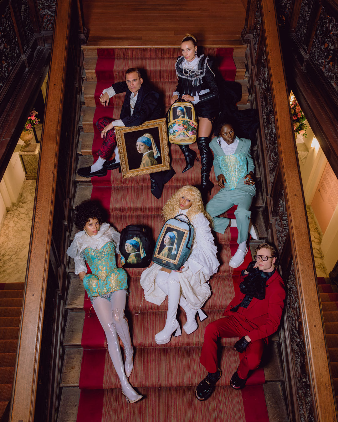 MAURITSHUIS MUSEUM SHARK PALETTE GIRL WITH A PEARL EARRING COLLAB BACKPACK - Image 10
